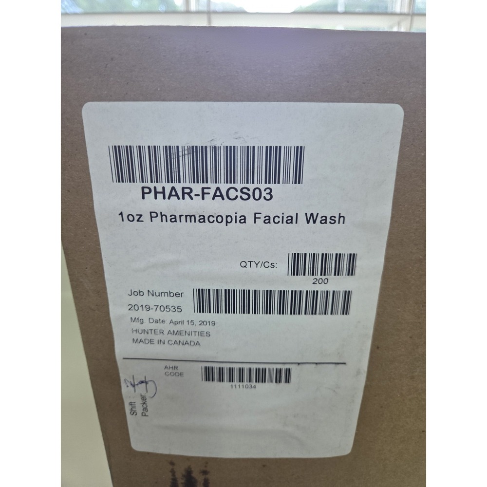 Lot of 10 Pharmacopia Argan Oil Facial Wash 1 oz Hotel Travel Size New Vegan - Picture 3 of 3